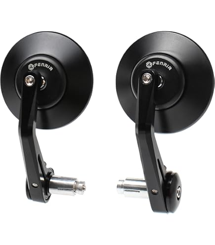 Bar-End Side Mirrors (Round, Pair)