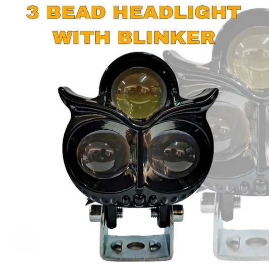 3-Bead Owl Spotlight (Pair)