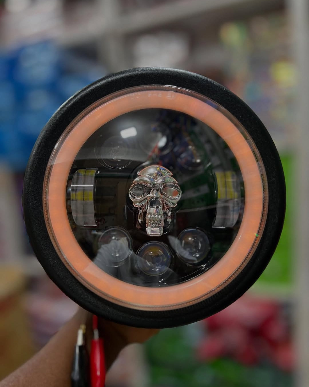 LED Skull Headlamp